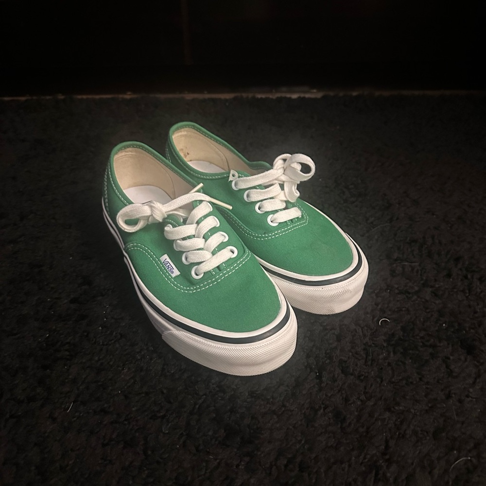 Green Vans Canvas Sneakers